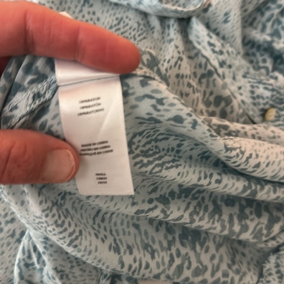 Rails Blue Python Josephine Long Sleeve Button Front Top Small - Picture 12 of 13